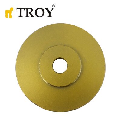 TROY 25071 Avuç Taşlamalar için Ahşap Törpü Diski, Düz Yassı, 100mm 2