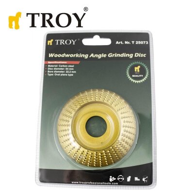 TROY 25073 Avuç Taşlamalar için Ahşap Törpü Diski, Yarı Küre, 84mm 3