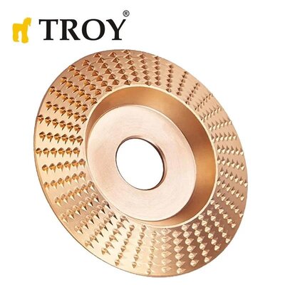 TROY 25076 Avuç Taşlama için Ahşap Aşındırıcı Törpü Diski, Trapezoidal, 125mm 4
