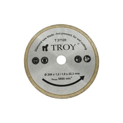 TROY 27120 Mermer Porselen Kesici Elmas Testere, 200mm
