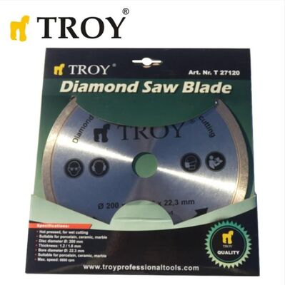 TROY 27120 Mermer Porselen Kesici Elmas Testere, 200mm 5