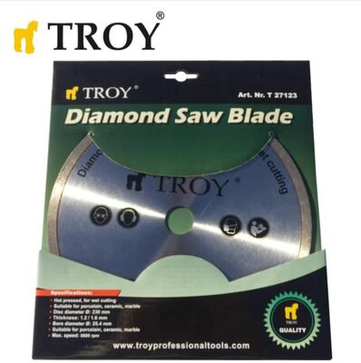 TROY 27123 Mermer Porselen Kesici Elmas Testere, 230mm 5