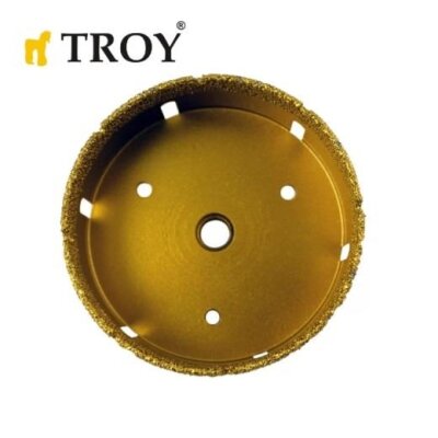 TROY 27450-80 Avuç Taşlamalar için Seramik Kuru Elmas Delici, 80mm 3