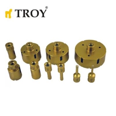 TROY 27450-80 Avuç Taşlamalar için Seramik Kuru Elmas Delici, 80mm 5