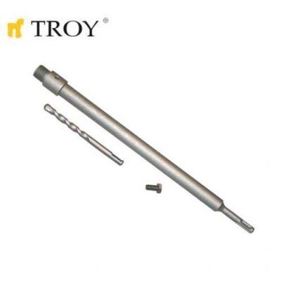 TROY 27458 SDS Plus Adaptör 400mm ve Merkezleme Matkap Ucu Seti 4