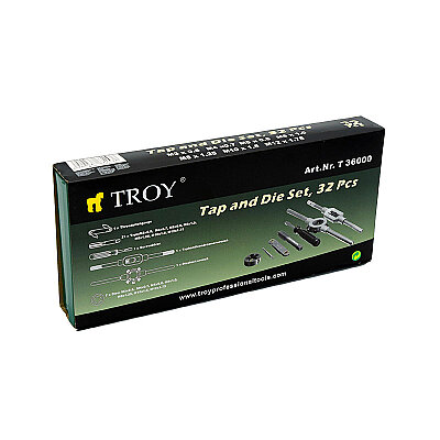TROY 36000 Kılavuz Pafta Seti, 32 Parça 4