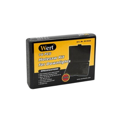 WERT 2522 Delik Açma Testere Seti, 16 Parça 5