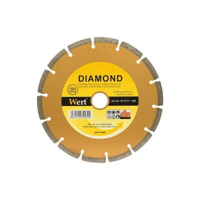 WERT 2711-180 Granit Mermer Elmas Testere (180mm)