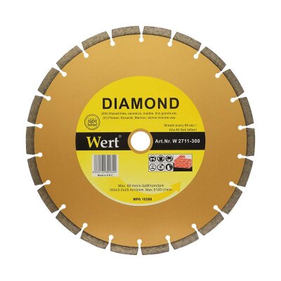 WERT 2711-300 Granit Mermer Elmas Testere (300mm)