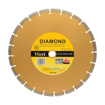 WERT 2711-350 Granit Mermer Elmas Testere (350mm)