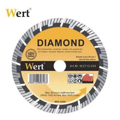 WERT 2713-230 Süper Turbo Elmas Testere (230mm) 2