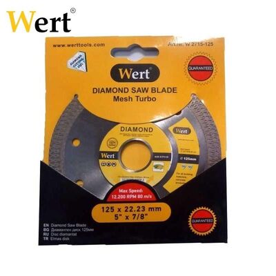 WERT 2715-125 Elmas Testere, Beton 125mm 3
