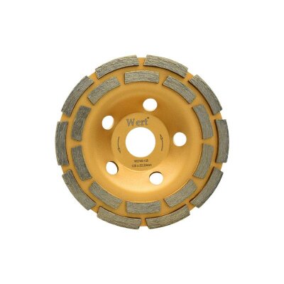 WERT 2740-125 Elmas Taşlama Diski, Çift Sıra, 125mm
